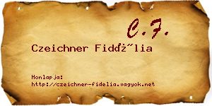 Czeichner Fidélia névjegykártya